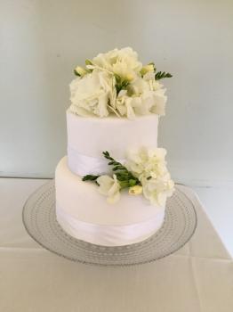 All White Ceremonial Cake